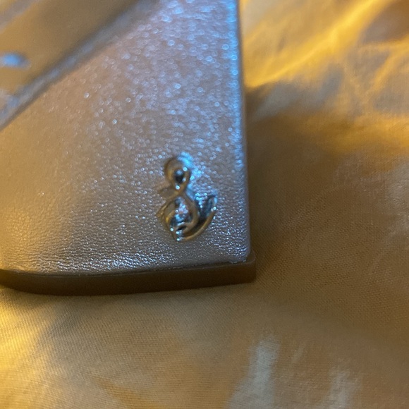 Silver dress sandals, size 9, NWT, Sam Elderman, block heel (3.5-4”) retail $120 - Picture 3 of 9